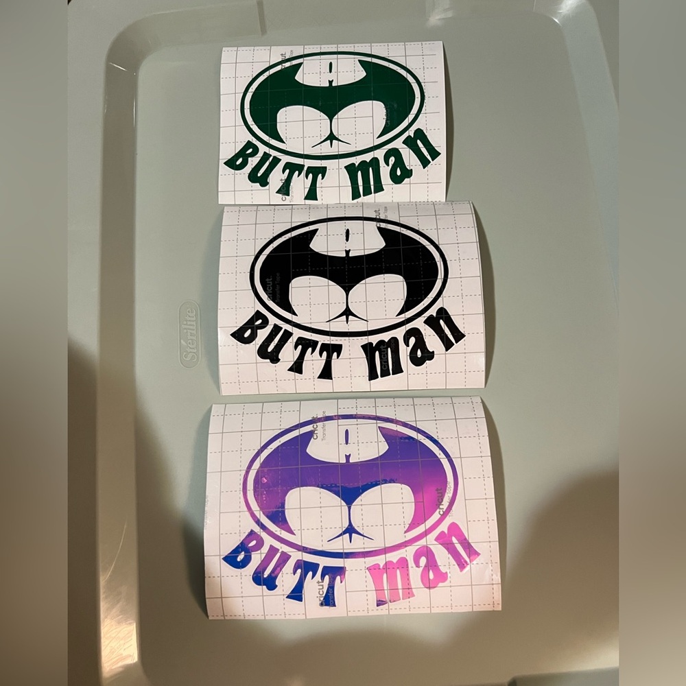 Butt Man Vinyl Decal 🦇 - Picture 2 of 4